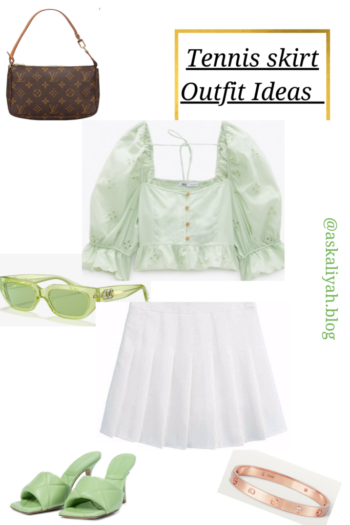 tennis skirt outfit idea for the summer 