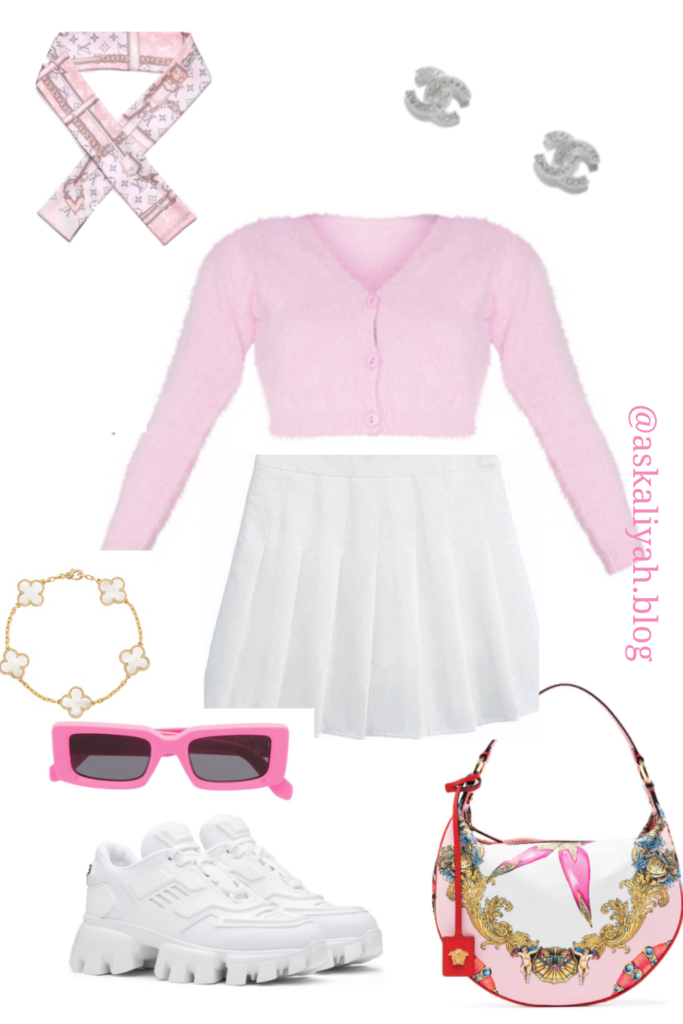 tennis skirt outfit idea for the summer 